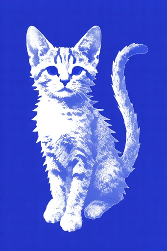 Ultramarine Graphic Printmaking style reference image — high contrast