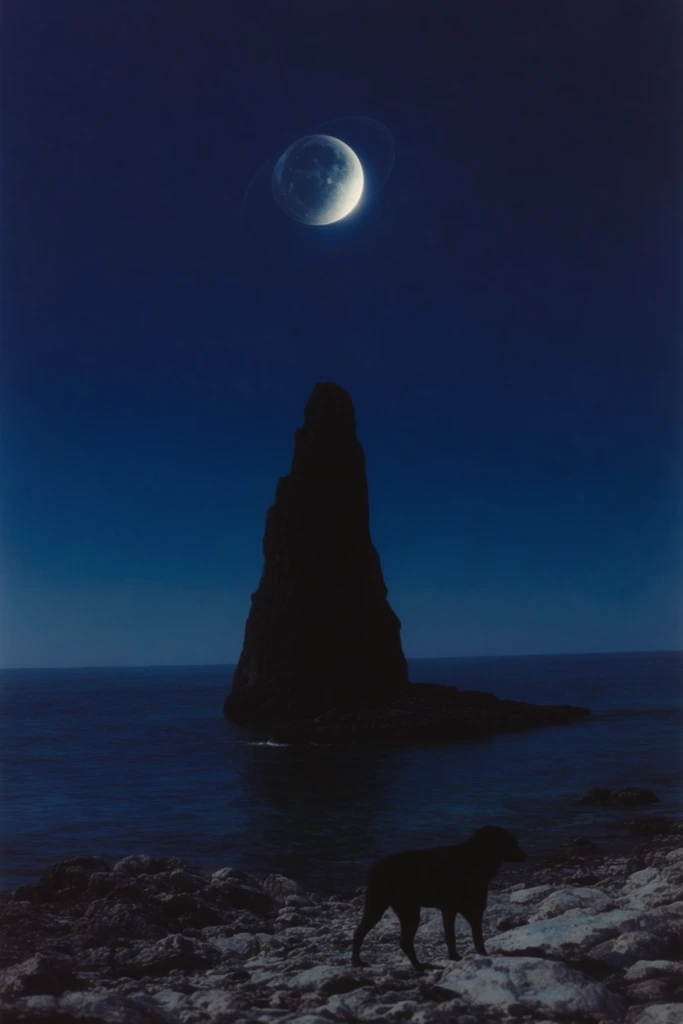 Nocturnal Bioluminescent Minimalism style AI image example 2