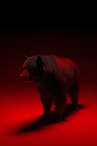Crimson Noir Minimalist style AI image example 3