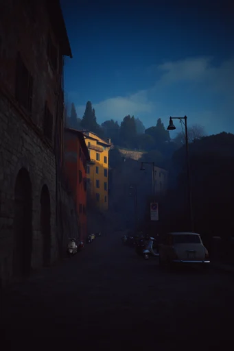 Cinematic Nocturnal Solitude style reference image — vintage cinematic grain