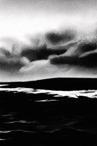 Gritty Chiaroscuro Noir style AI image example 2