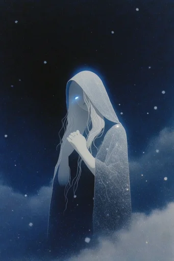 Ethereal Cobalt Nocturne style reference image — cosmic atmospheric haze