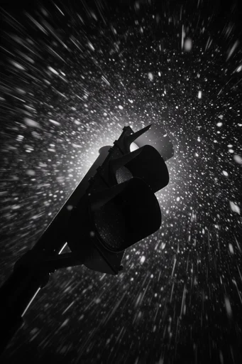 Luminous Void Minimalism style reference image — high-contrast monochrome