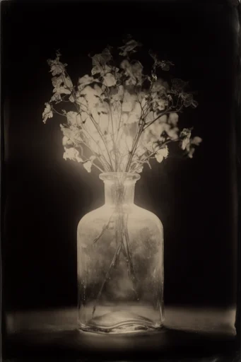 Ethereal Radiographic Noir style reference image — ethereal light halos