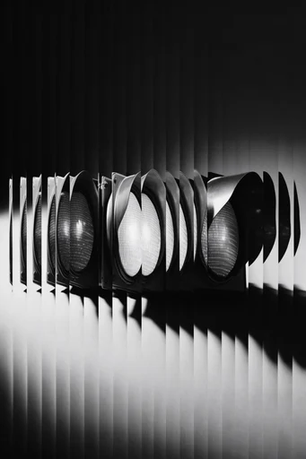 Fragmented Monochrome Surrealism style reference image — fine art grain