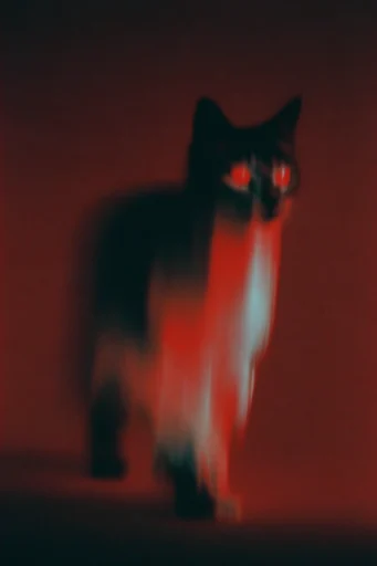 Crimson Spectral Noir style reference image — long exposure light trails