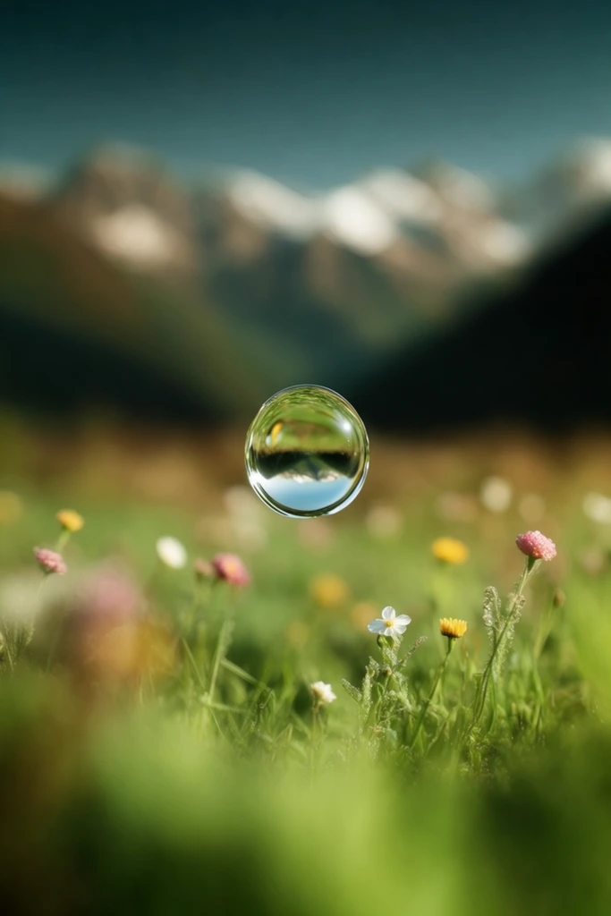 Refractive Macro Worlds style AI image example 2