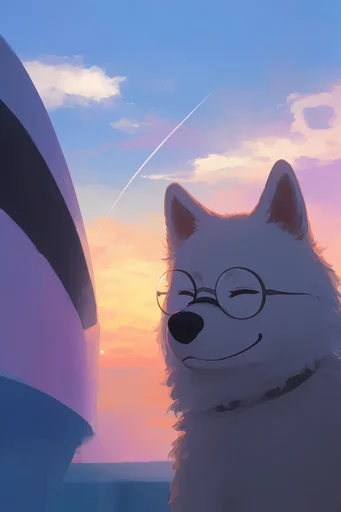 Nostalgic Twilight Anime style reference image — urban infrastructure