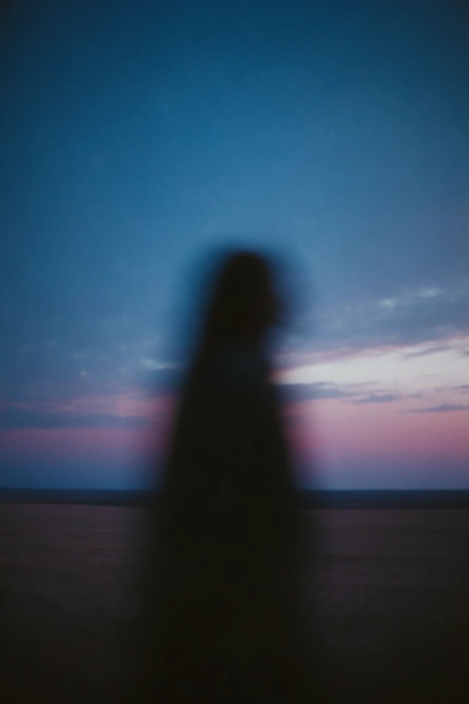 Nocturnal Cyan Melancholia style AI image example 2