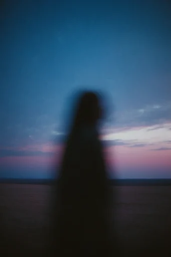 Nocturnal Cyan Melancholia style AI image example 2