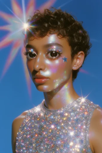 Iridescent Chrome Celestial moodboard — generate AI images in this style