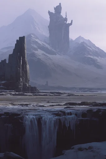 Ethereal Monumental Dreamscapes style reference image — colossal scale