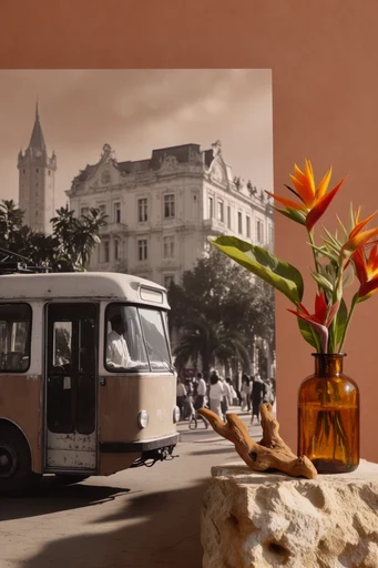 Amber Surrealist Still-Life style reference image — surrealist still life