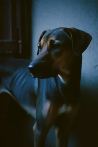 Cinematic Nocturnal Chiaroscuro style reference image — soft focus texture