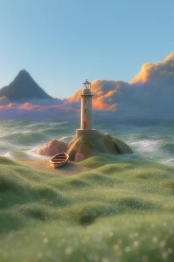 Ethereal Mossy Surrealism style reference image — hyper-detailed organic textures