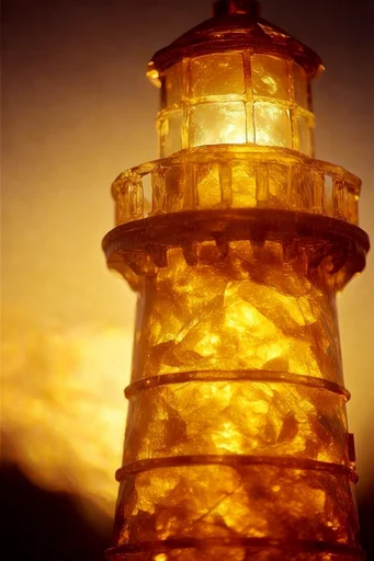 Luminous Amber Transcendence style reference image — warm honey-colored light