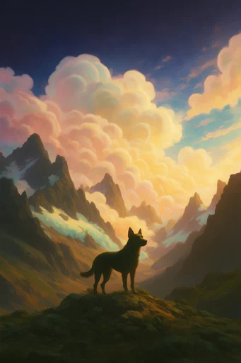 Luminous Twilight Storybook style reference image — surreal dreamscape