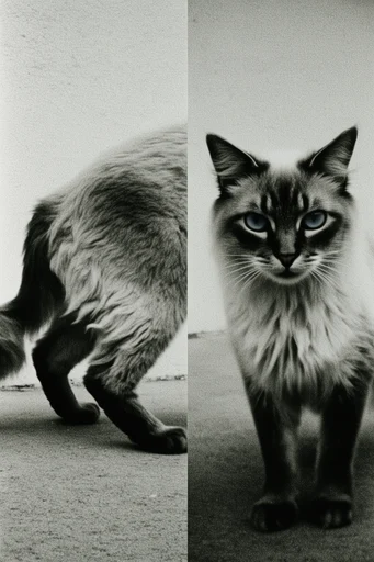 Monochromatic Surrealist Archive style reference image — fragmented perspective