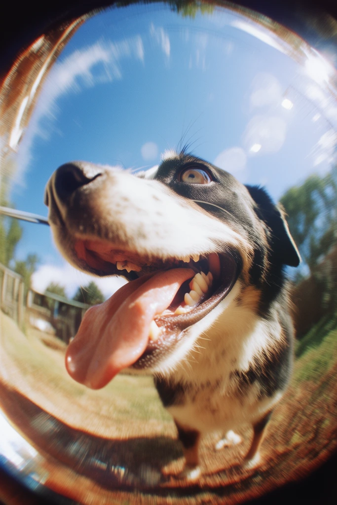 Dynamic Fisheye Nostalgia style AI image example 3
