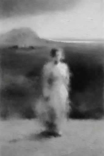 Spectral Chiaroscuro Noir style AI image example 2