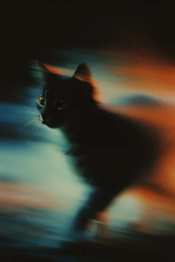 Spectral Motion Noir style reference image — analog texture