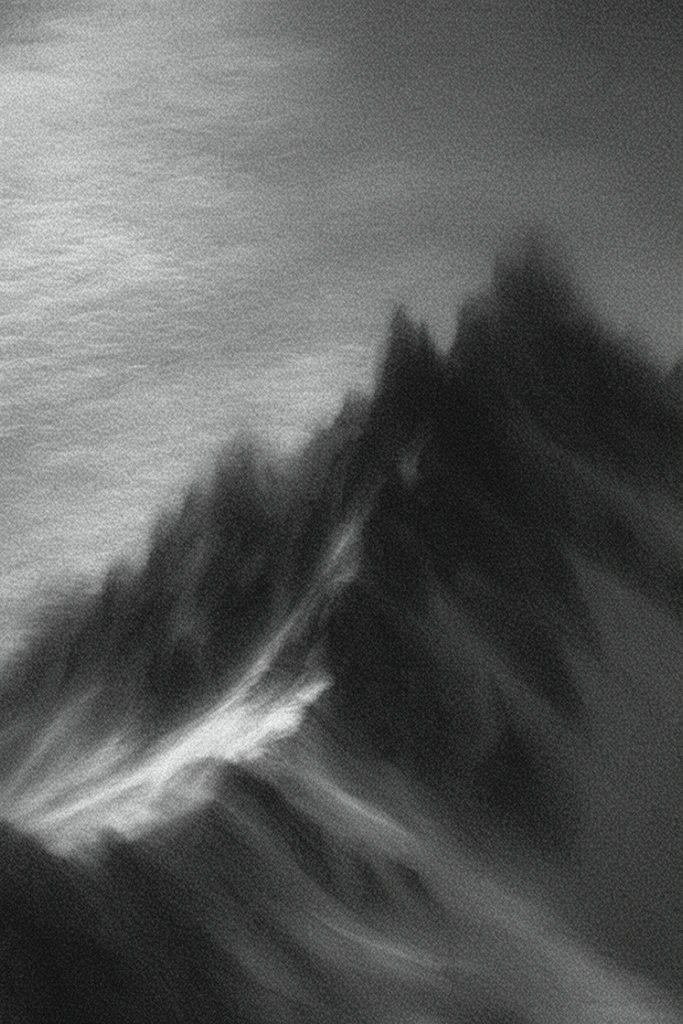 Ethereal Monochrome Noir style AI image example 2