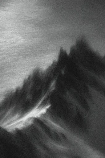 Ethereal Monochrome Noir style AI image example 2