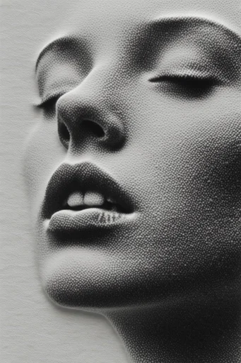 Monochrome Noir Tactility moodboard — generate AI images in this style