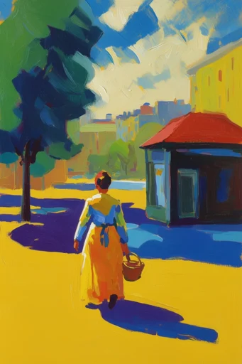 Vivid Fauvist Impasto style reference image — fauvism painting style