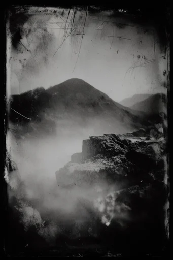 Haunting Monochrome Noir style reference image — high-contrast monochrome