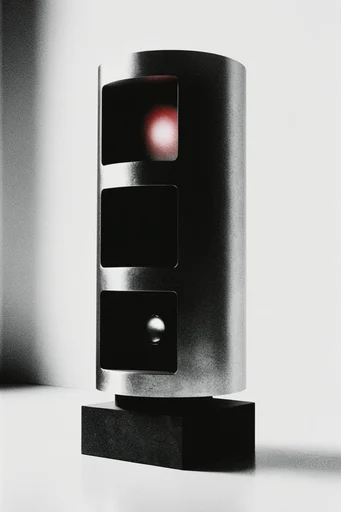 Sculptural Monochrome Noir style reference image — sculptural silhouettes