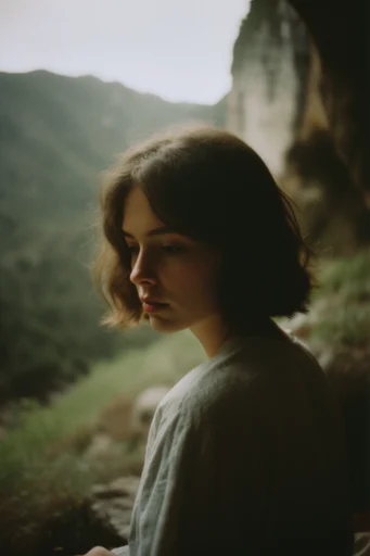 Ethereal Analog Nostalgia style reference image — analog film grain