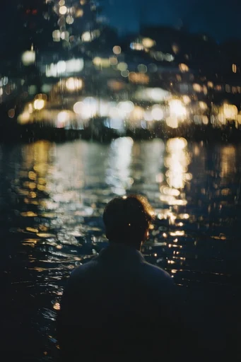 Luminous Nocturnal Silhouette style reference image — cinematic backlighting