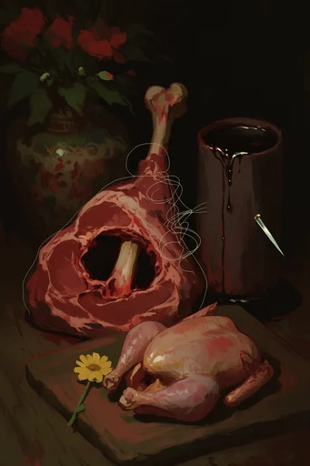 Luminous Impasto Chiaroscuro style reference image — thick impasto oil texture