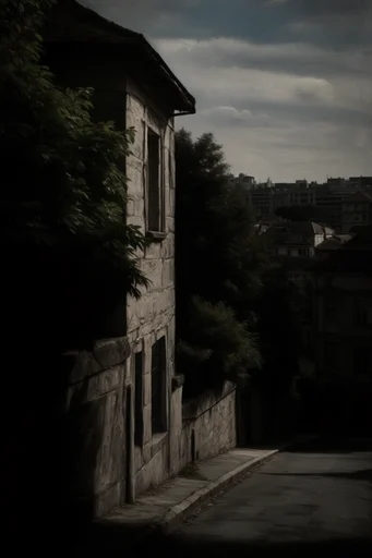 Visceral Psychological Noir style reference image — chiaroscuro lighting