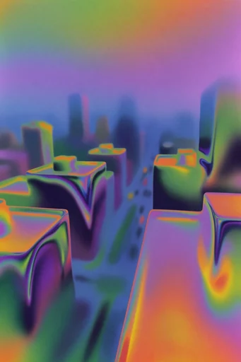 Chromatic Thermal Mirage style reference image — chromatic iridescence
