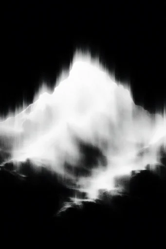 Spectral Noir Motion style reference image — heavy film grain