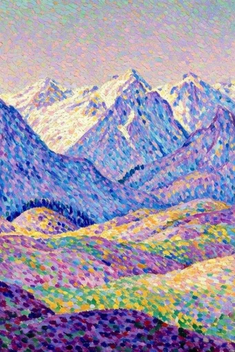 Ethereal Mosaic Impressionism style reference image — mosaic tile texture