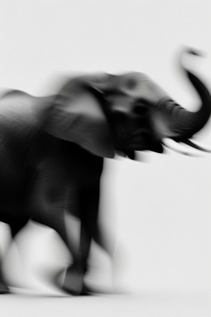 Kinetic Ghostly Monochrome style AI image example 3
