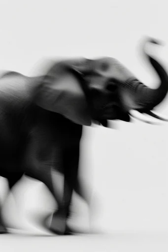 Kinetic Ghostly Monochrome style AI image example 3