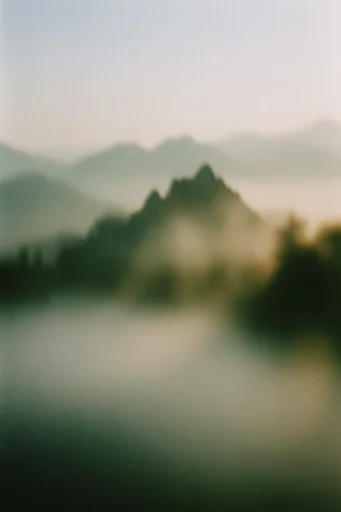 Ethereal Liminal Haze style reference image — bleeding gradients