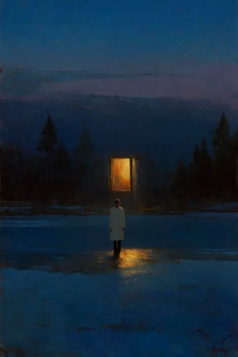 Nocturnal Amber Surrealism moodboard — generate AI images in this style