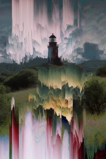 Digital Chlorophyll Glitch style reference image — hyper-detailed foliage