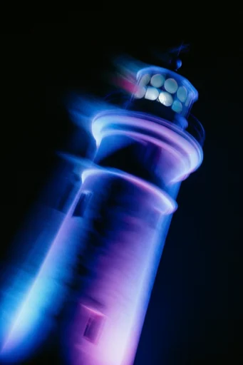 Kinetic Luminous Nocturne style reference image — spectral glow