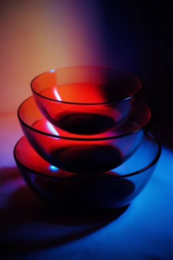 Cinematic Neon Noir style reference image — high-contrast dual-tone lighting