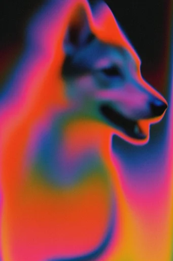 Chromatic Thermal Dreamscape style reference image — chromatic gradient glow