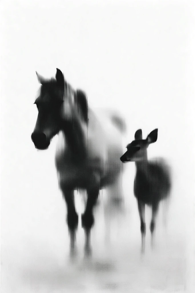 Ethereal Monochrome Motion style AI image example 3