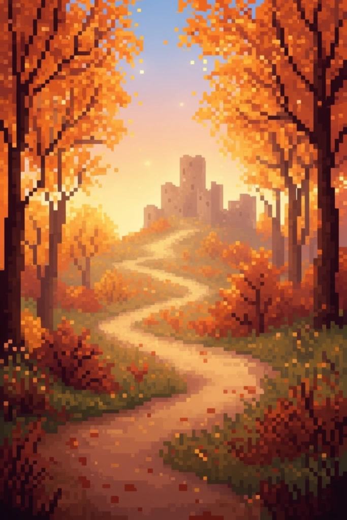 Nostalgic Golden Autumn style AI image example 2