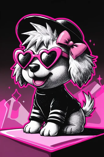 Neon Grunge Collage style reference image — raw ink illustration