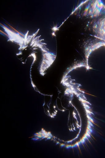 Prismatic Astral Dispersion style reference image — ethereal bioluminescence
